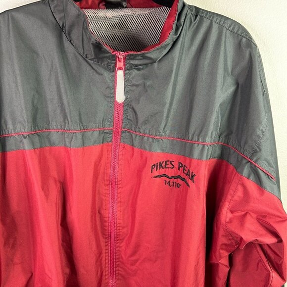 Colorado Pikes‎ Peak red and gray zip up windbreaker size XL - Picture 2 of 6